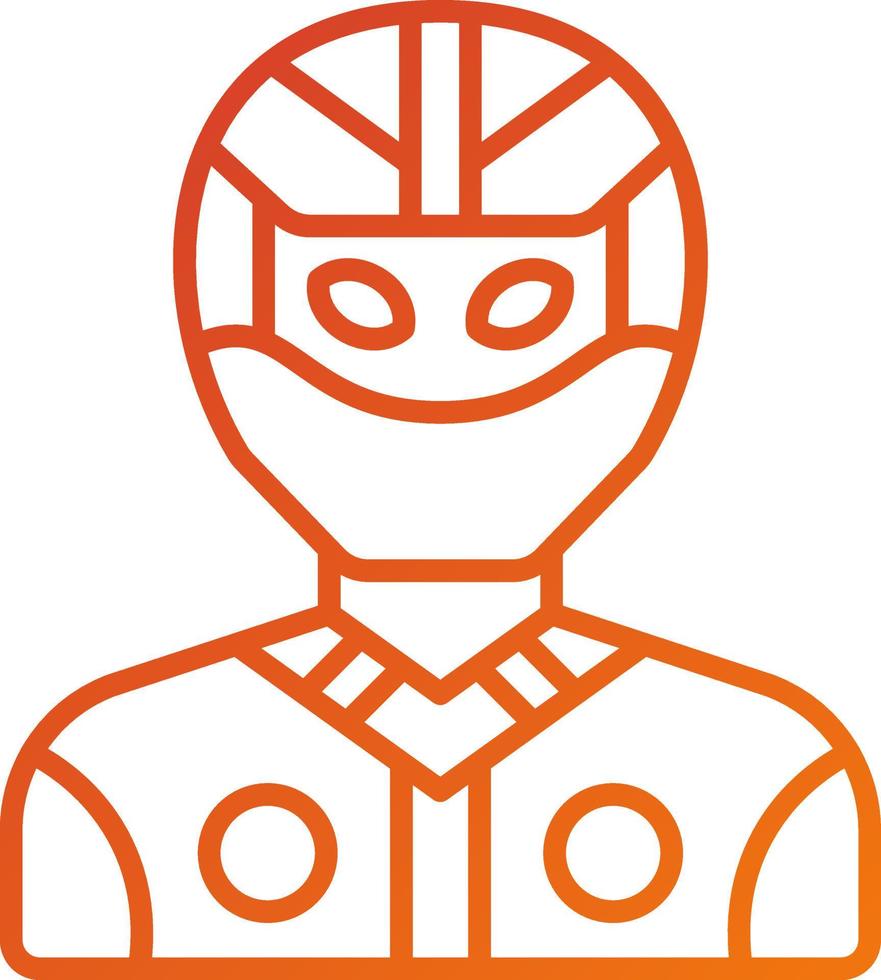 Racer Icon Style vector