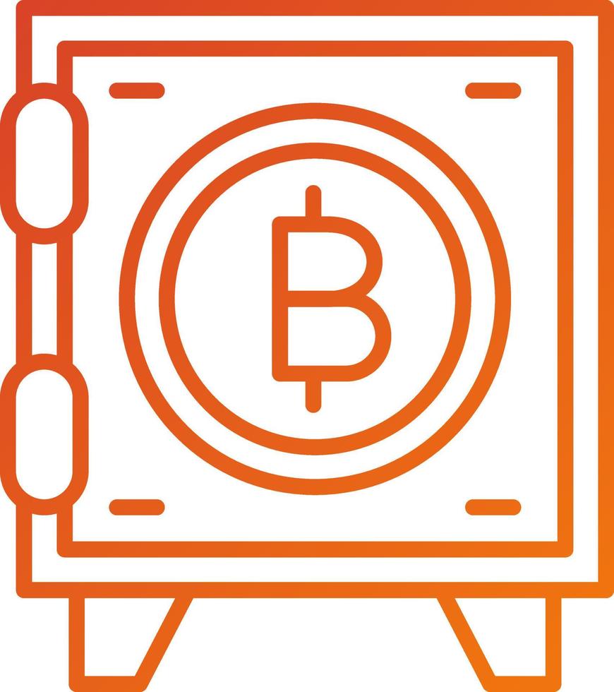 Crypto Vault Icon Style vector