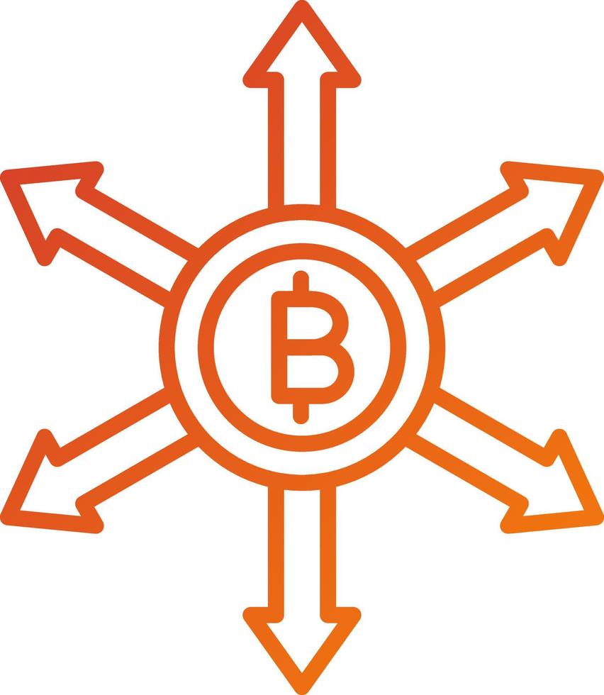 Decentralized Finance Icon Style vector