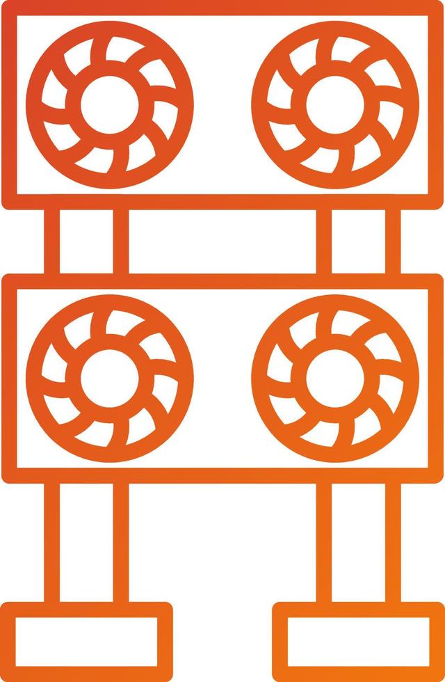 Mining Farm Icon Style vector