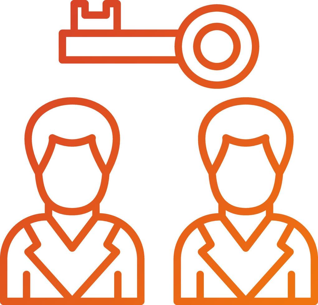 Public Key Icon Style vector