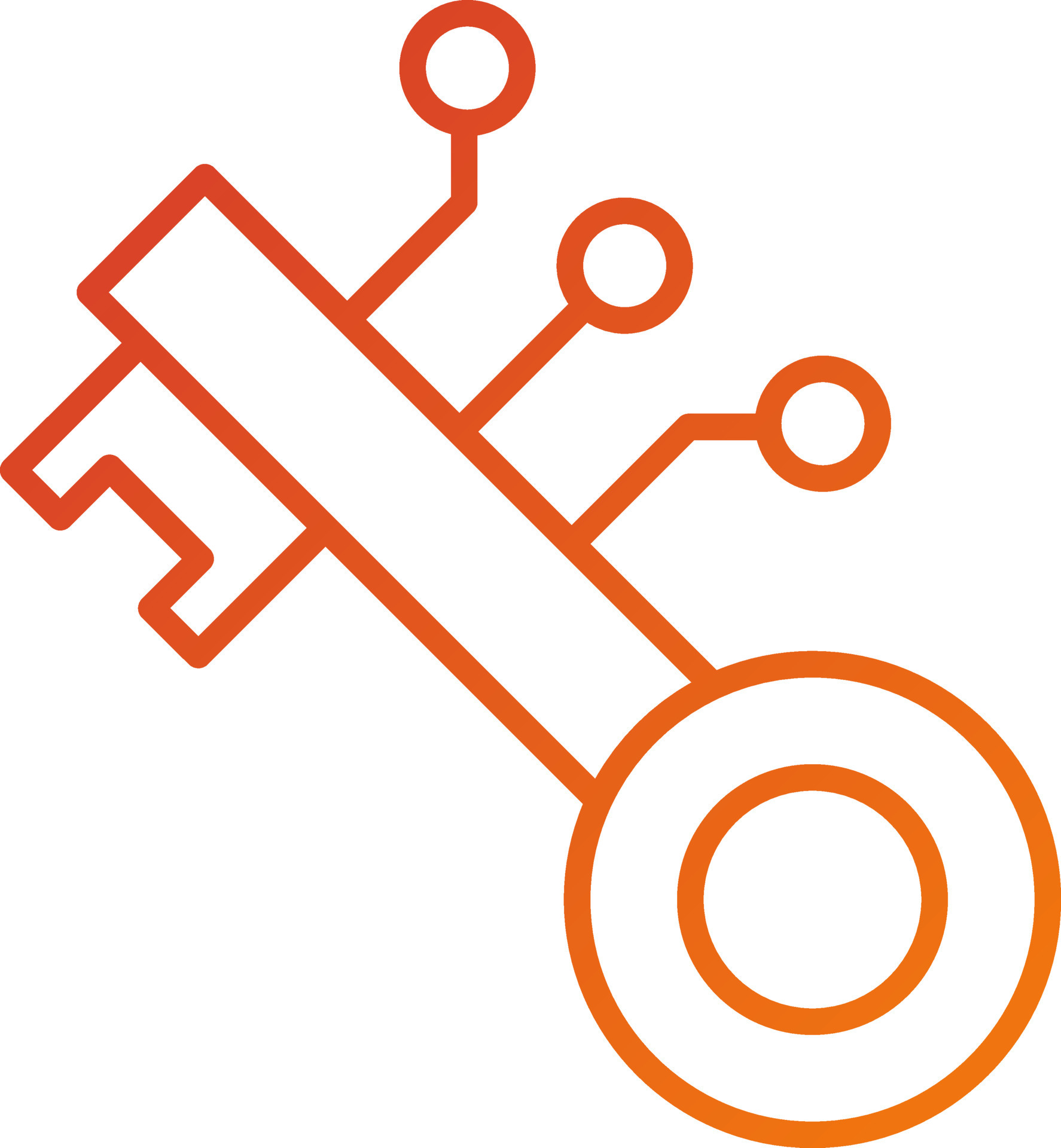 Digital Key Icon Style 21641376 Vector Art at Vecteezy