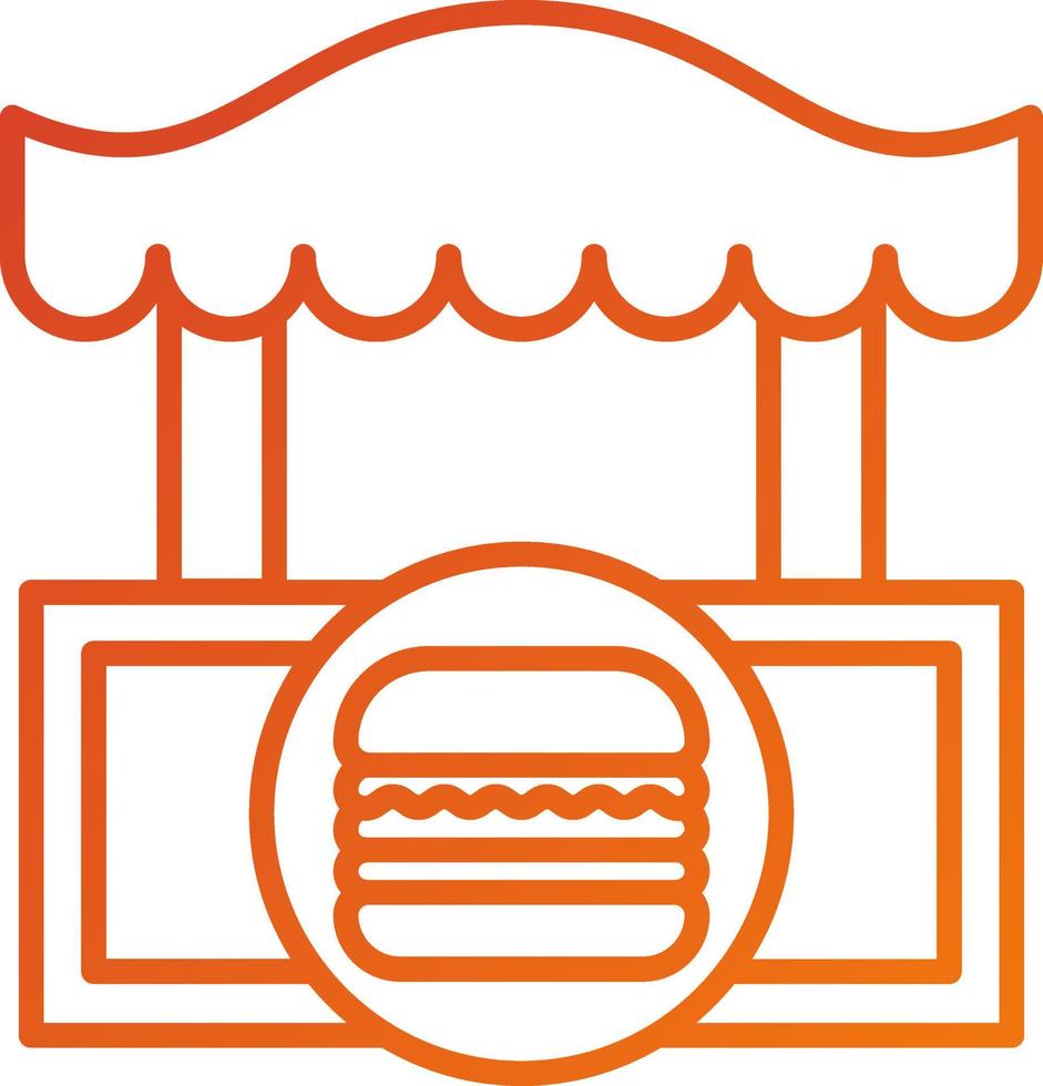 Burger Shop Icon Style vector