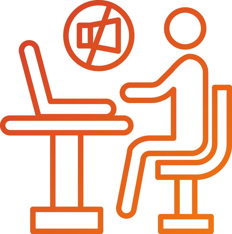 Work Distraction Icon Style vector