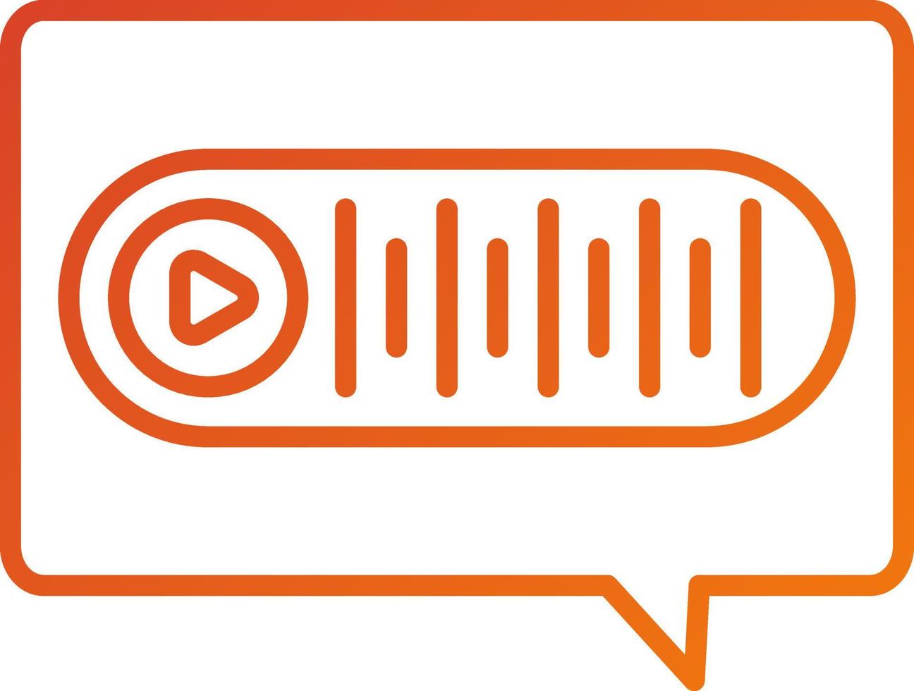 Voice Message Icon Style vector