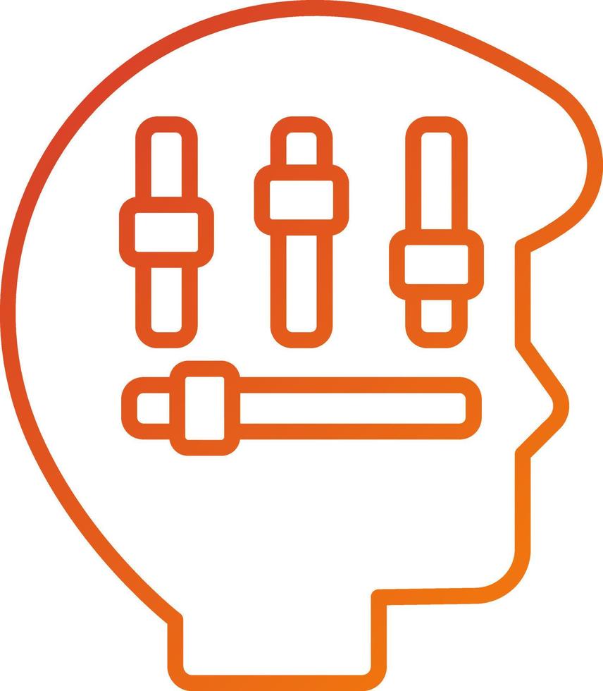 Self Control Icon Style vector