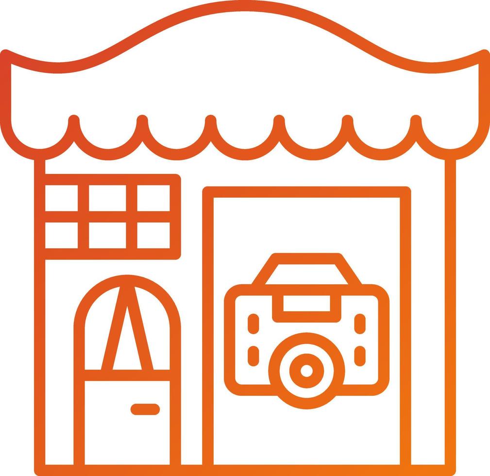 Camera Shop Icon Style vector