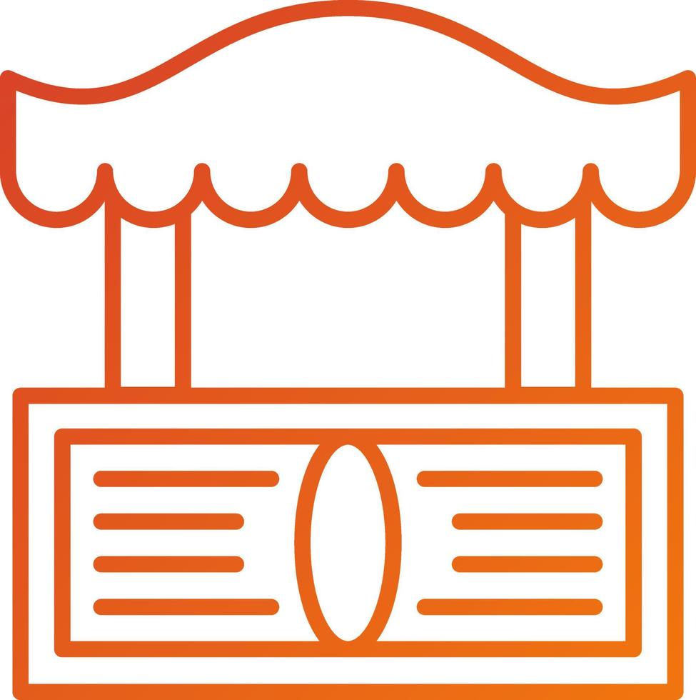 Street Market Icon Style vector