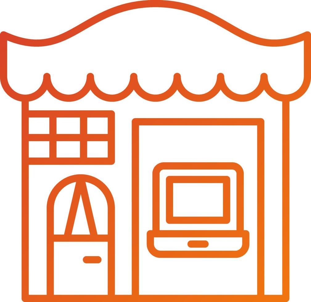 Electronics Shop Icon Style vector