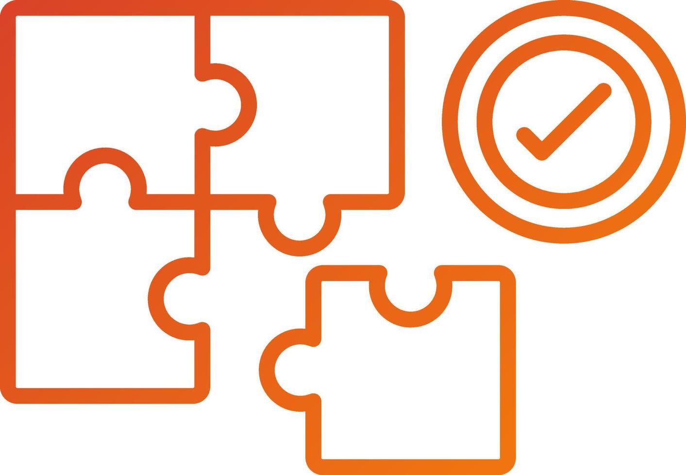 Problem Solving Icon Style vector