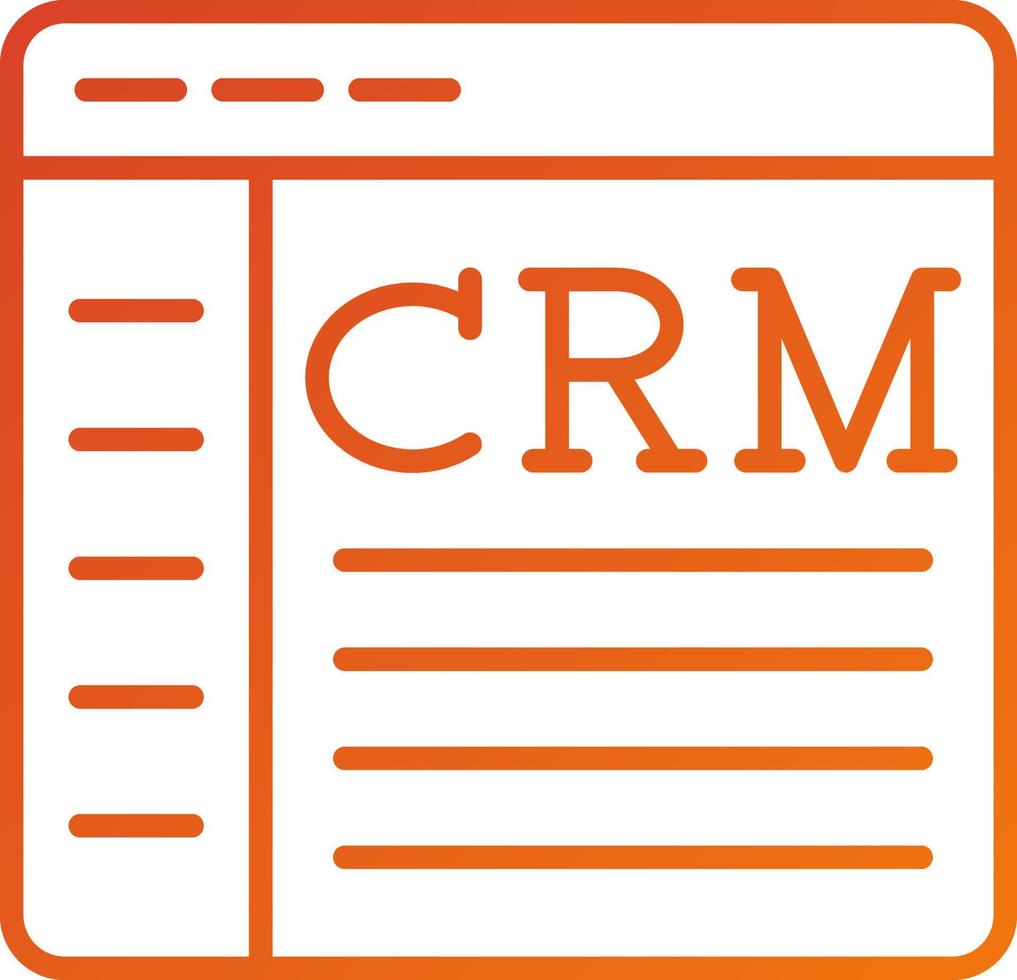 Crm Icon Style vector