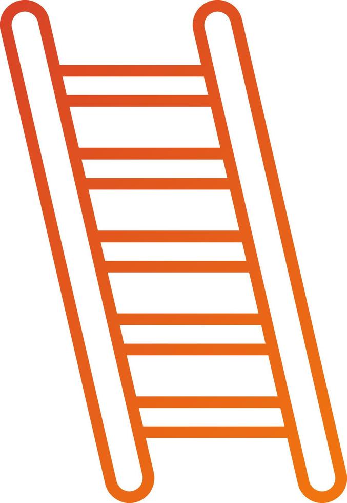 estilo de icono de escalera vector