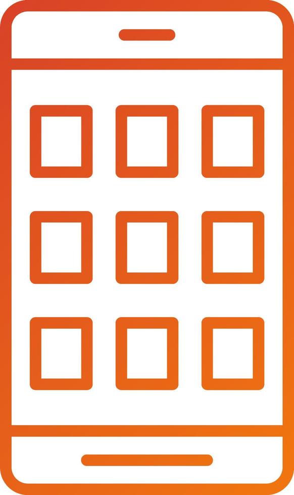 Mobile Apps Icon Style vector