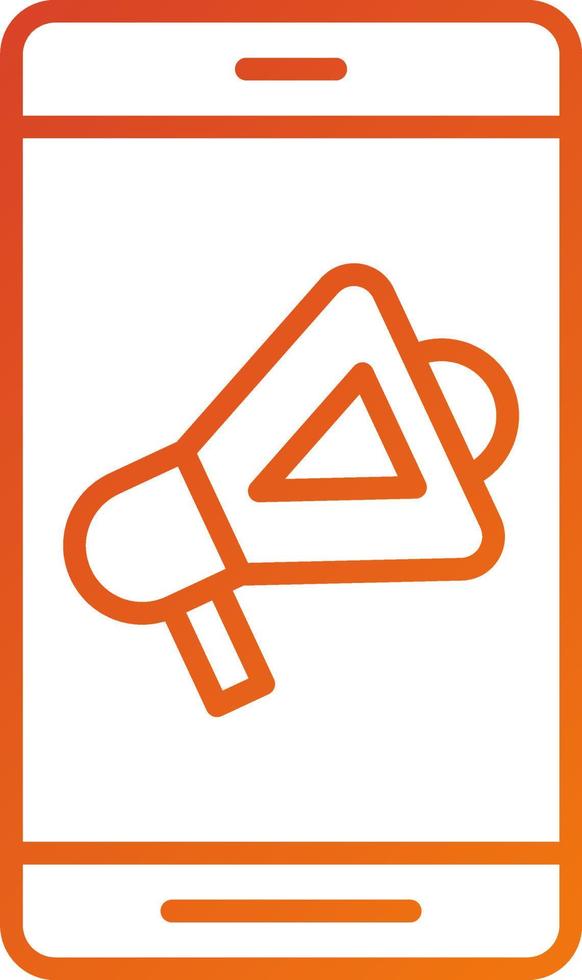Mobile Marketing Icon Style vector