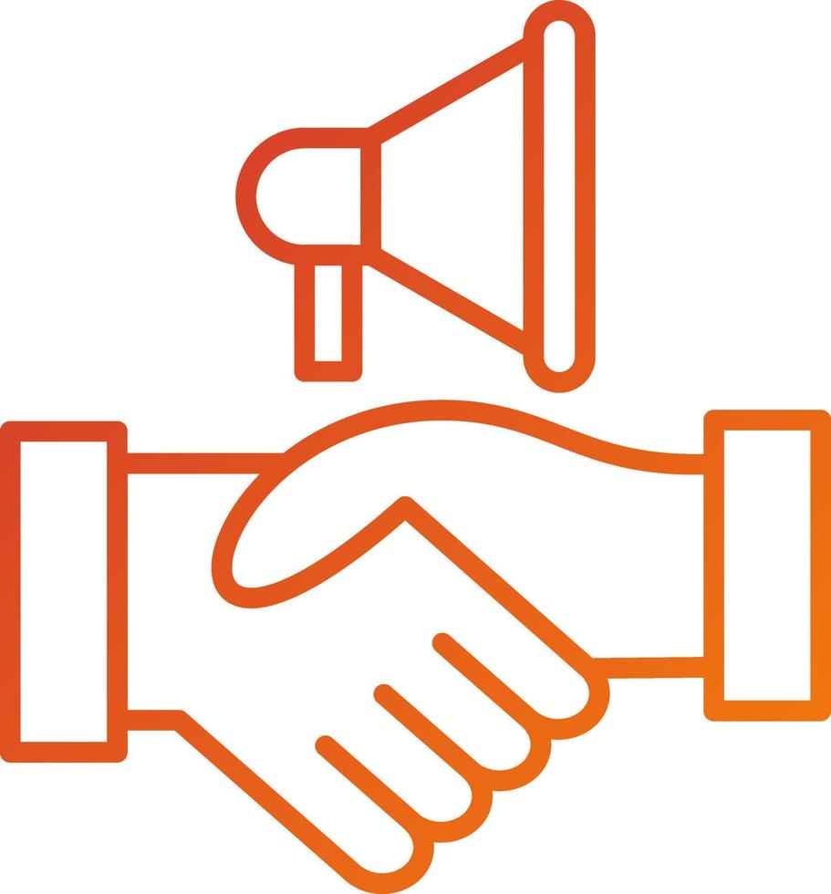 Partner Marketing Icon Style vector
