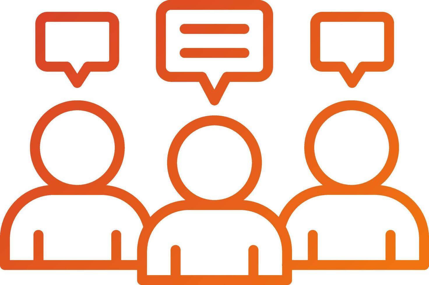 Internal Meeting Icon Style vector