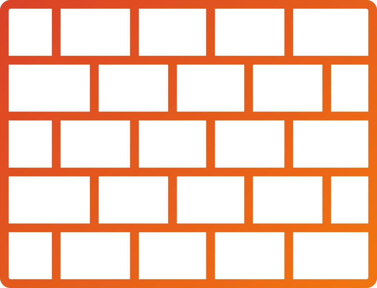 Brick Wall Icon Style vector