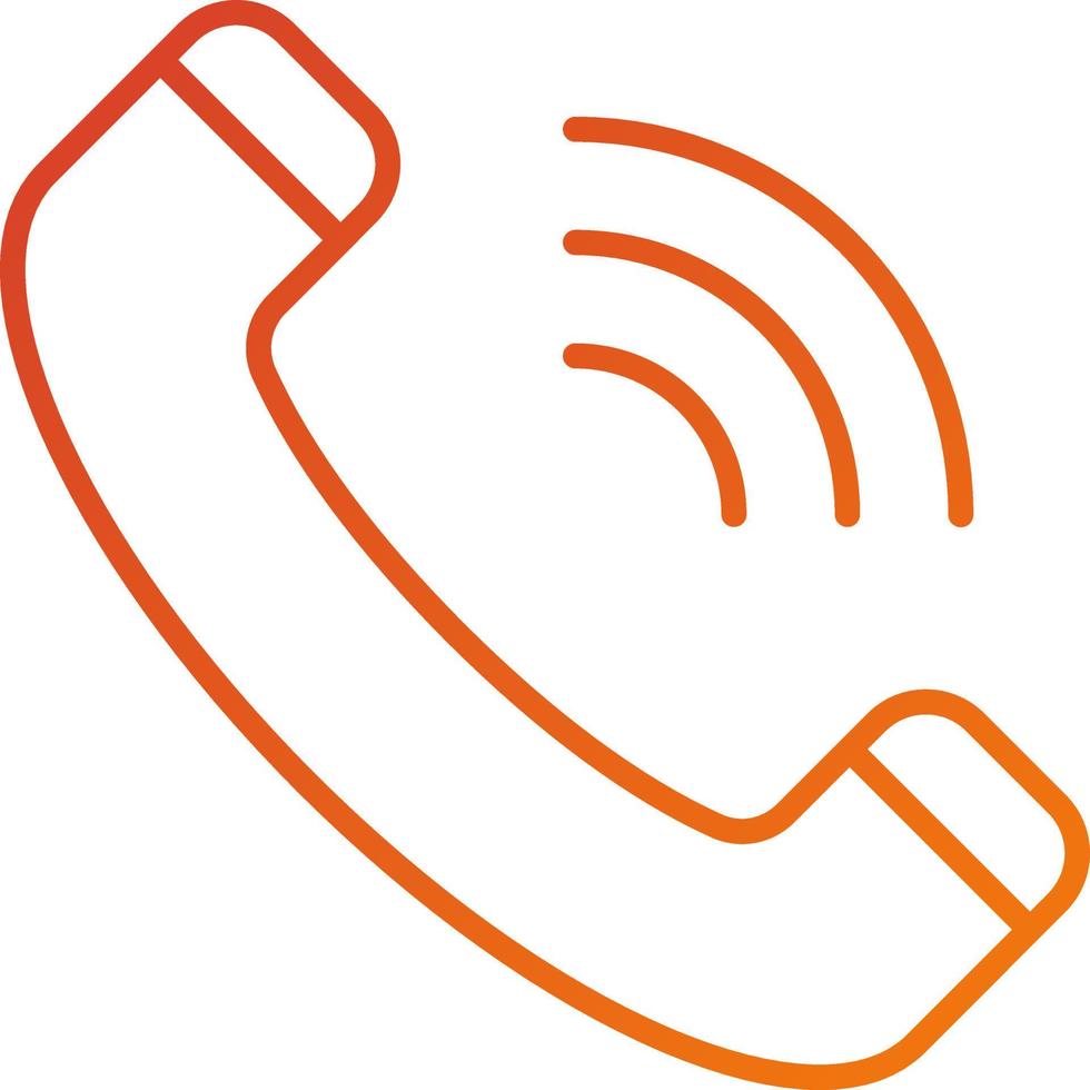Phone Call Icon Style vector