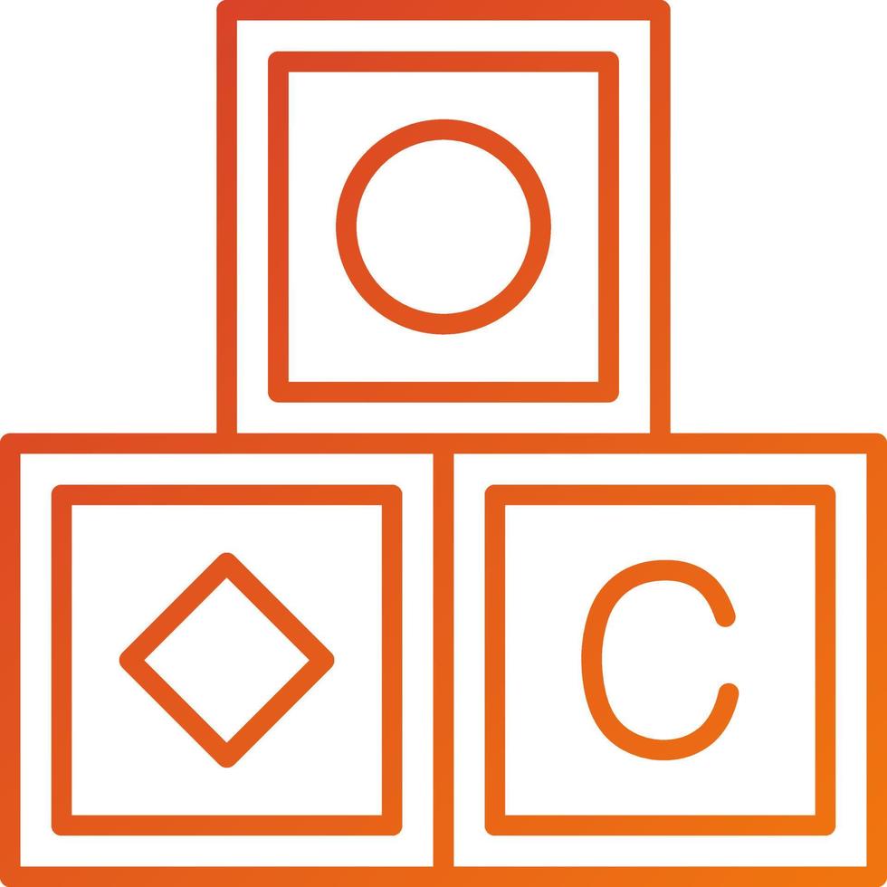 Blocks Icon Style vector