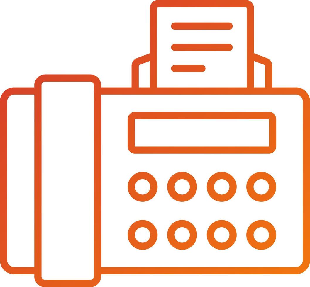 Fax Icon Style vector