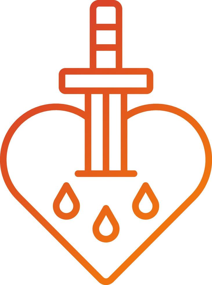 Bleeding Heart Icon Style vector