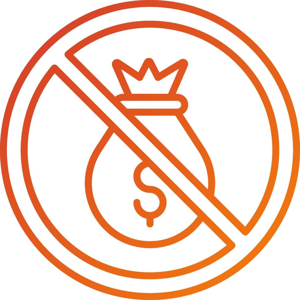 Bribery Icon Style vector