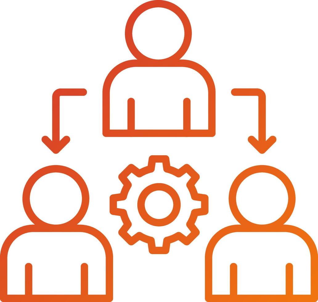 Delegate Icon Style vector