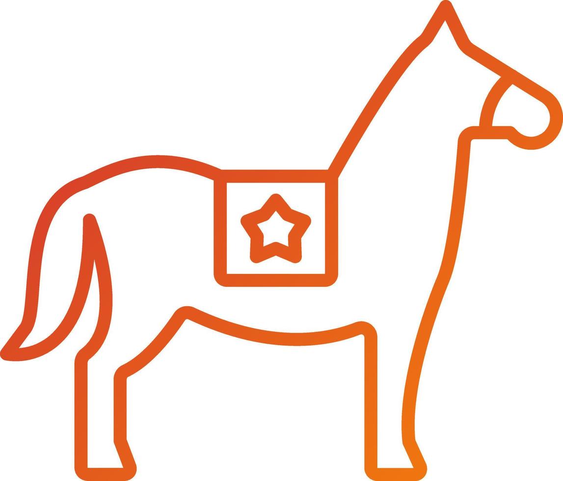 oscuro caballo icono estilo vector