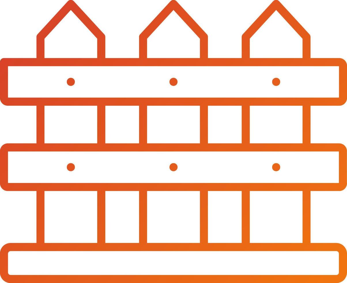 Fence Icon Style vector