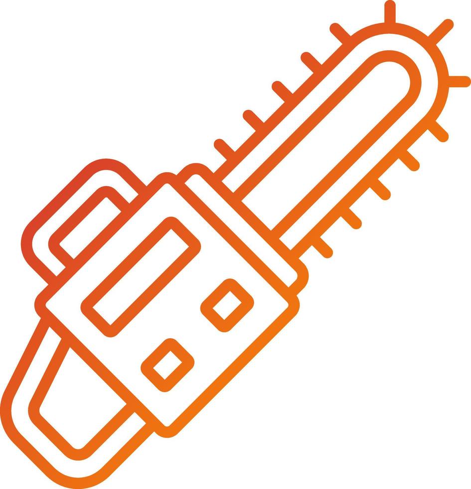 Chainsaw Icon Style vector