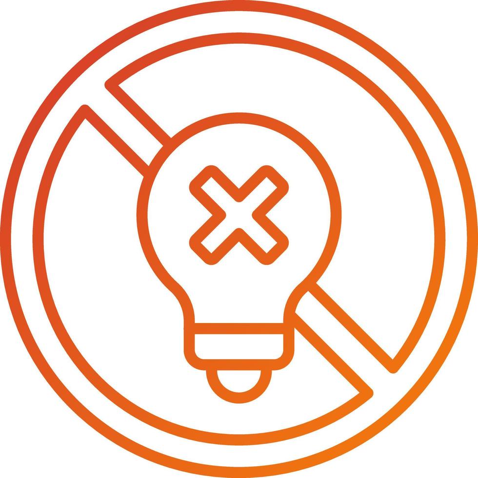 Incandescent Light Bulb Icon Style vector