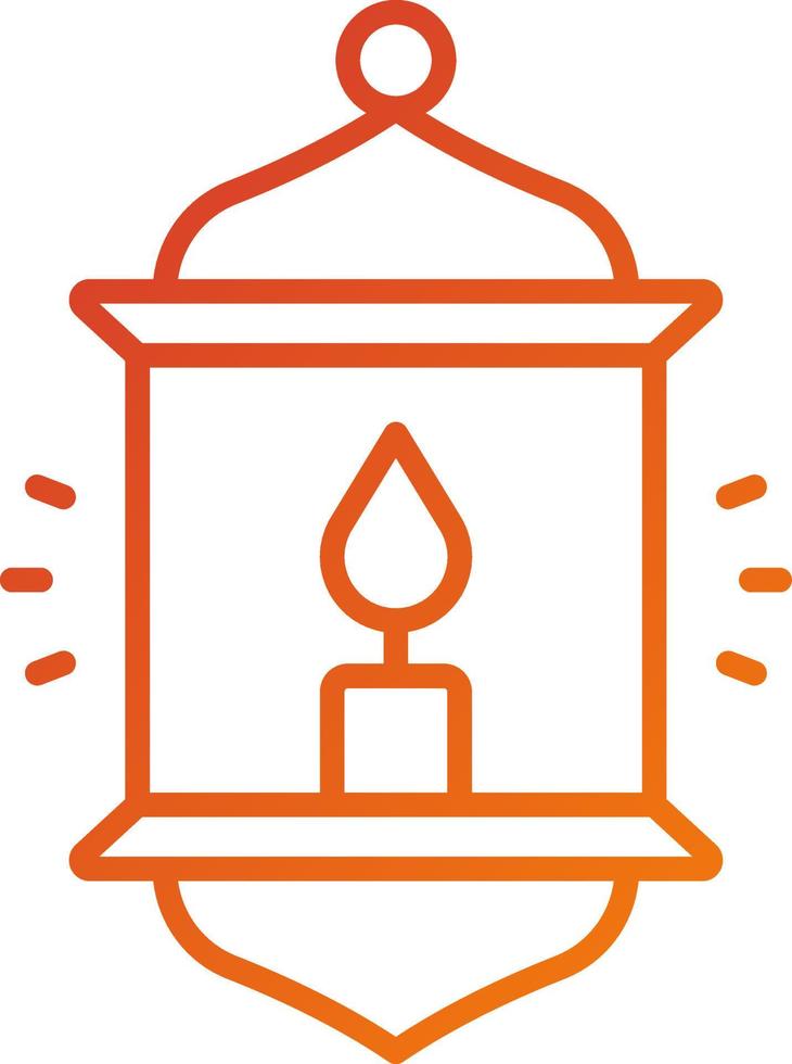Camping Lamp Icon Style vector