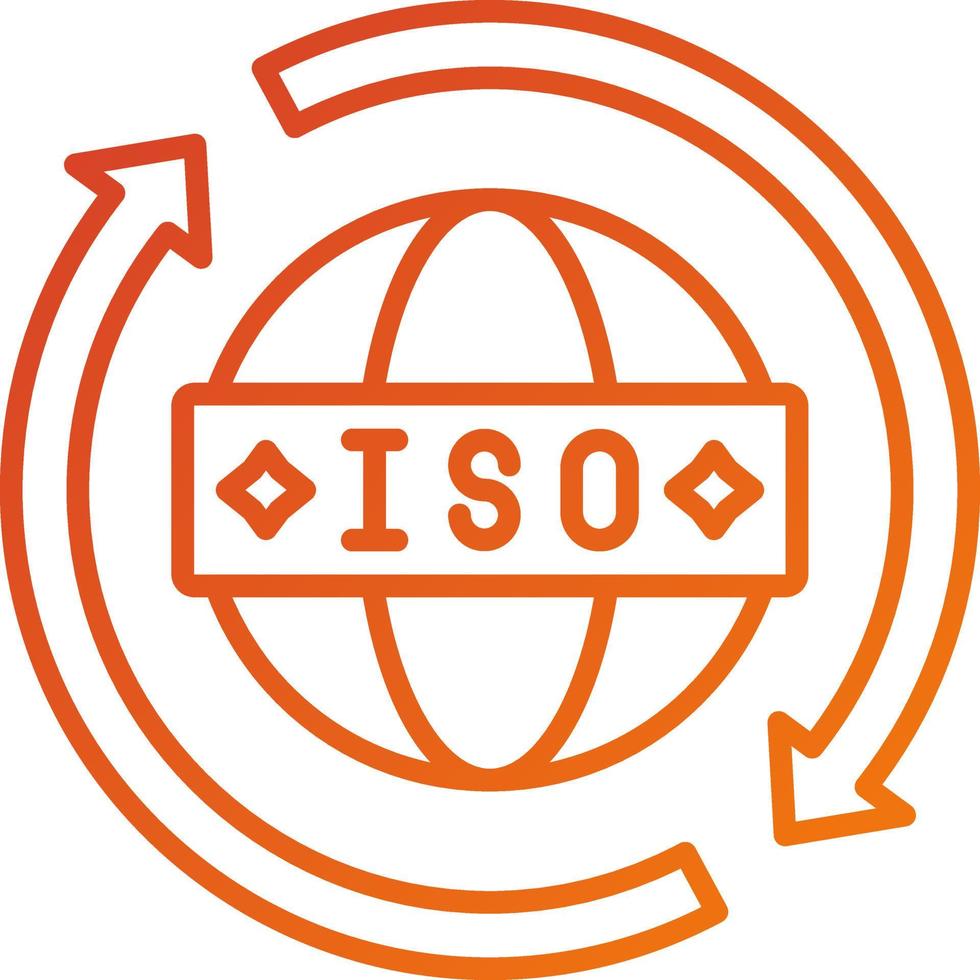 Iso Standards Icon Style vector