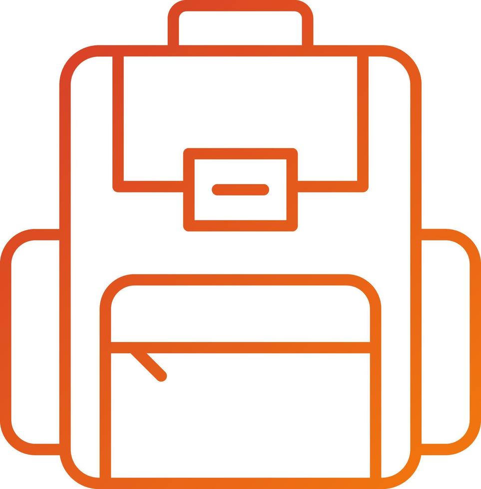 Backpack Icon Style vector