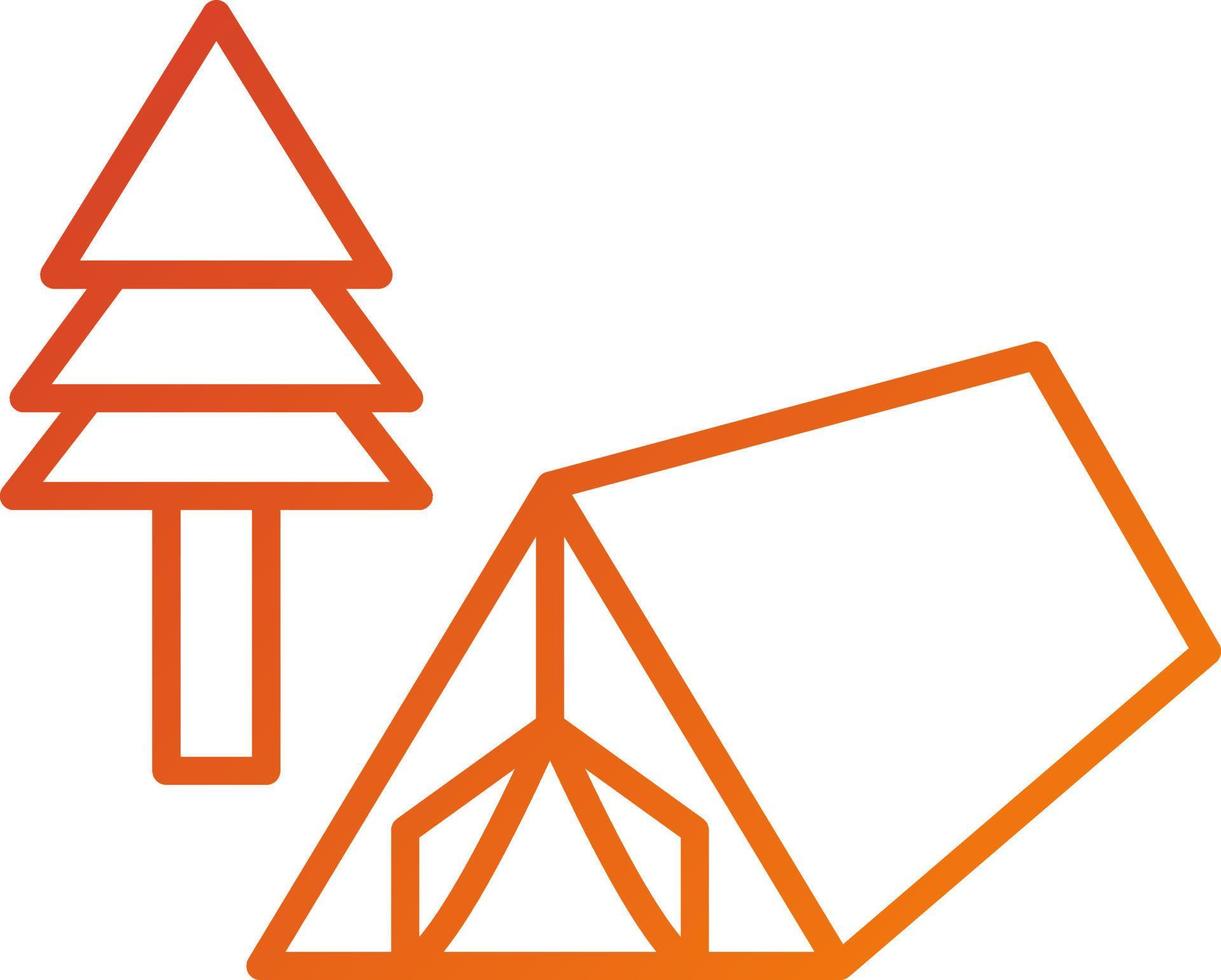 Campground Icon Style vector