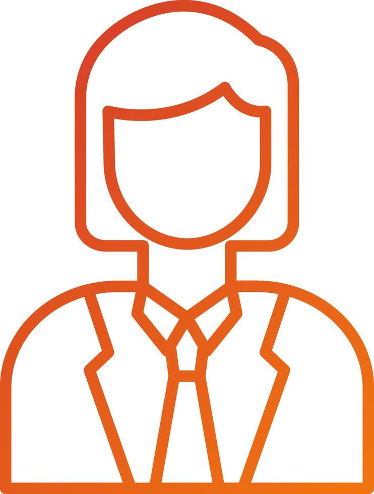 Business Woman Icon Style vector