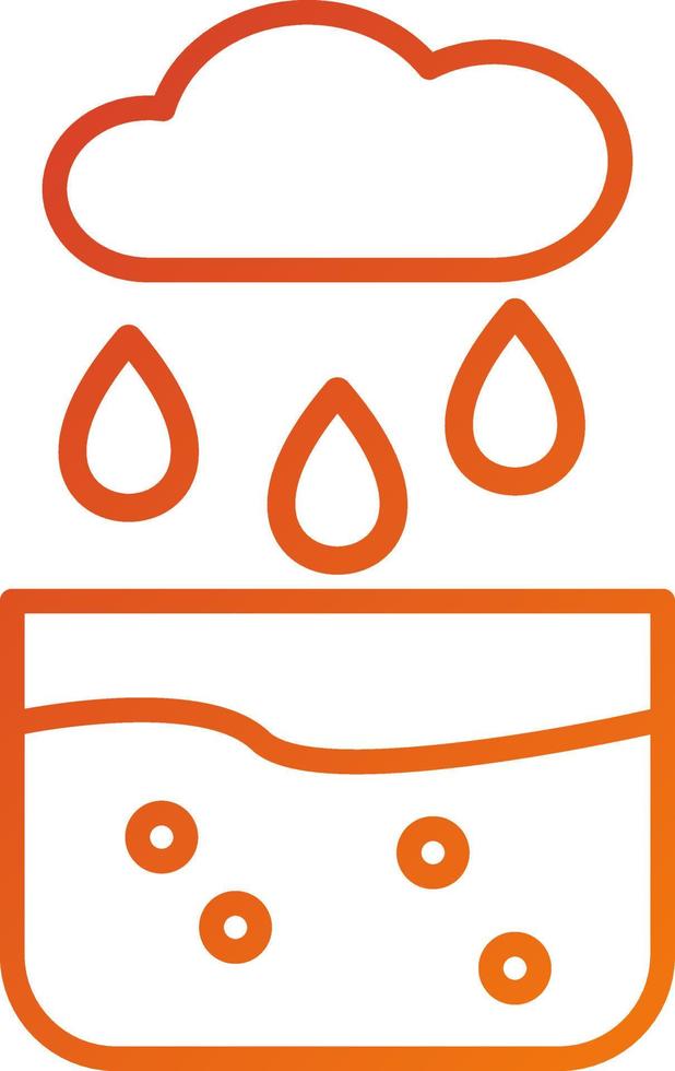 Collecting Water Icon Style vector