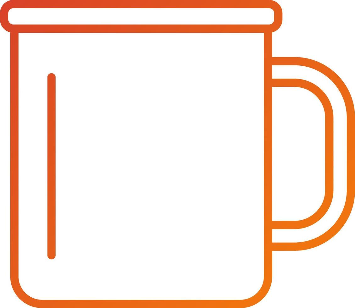 Metal Mug Icon Style vector