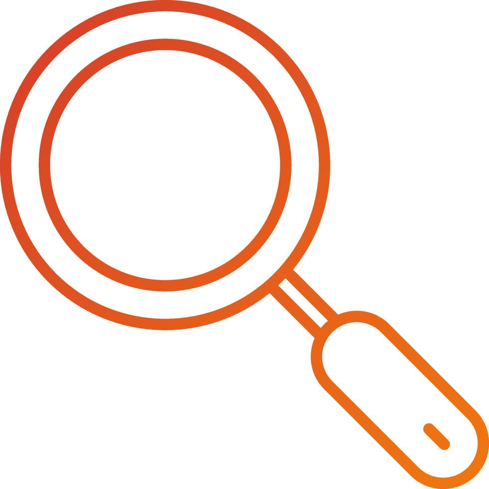 Magnifying Glass Icon Style vector