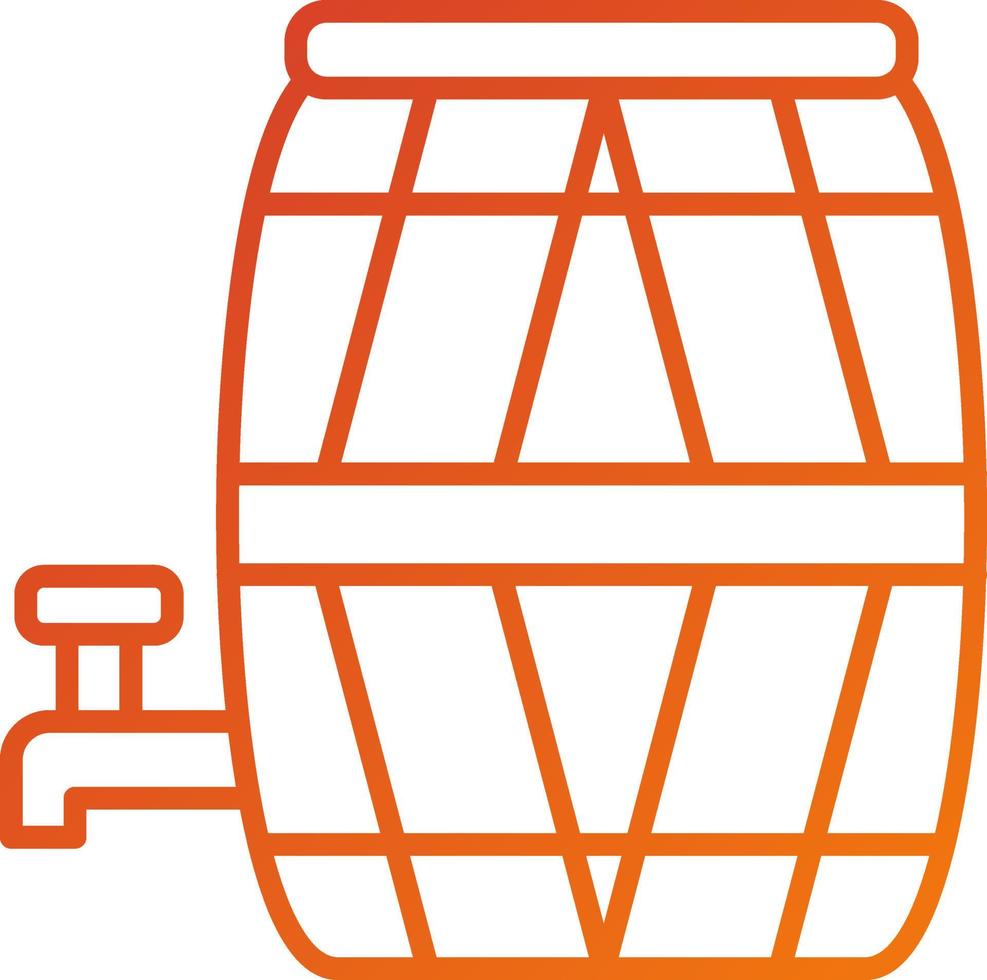 Barrel with Tap Icon Style vector