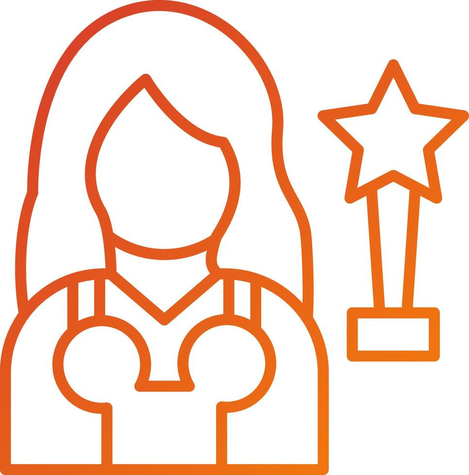 Actress Icon Style vector