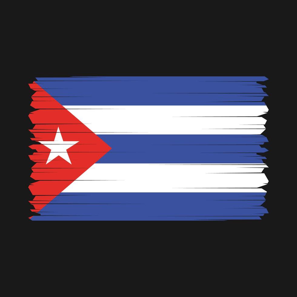 Cuba bandera vector ilustración