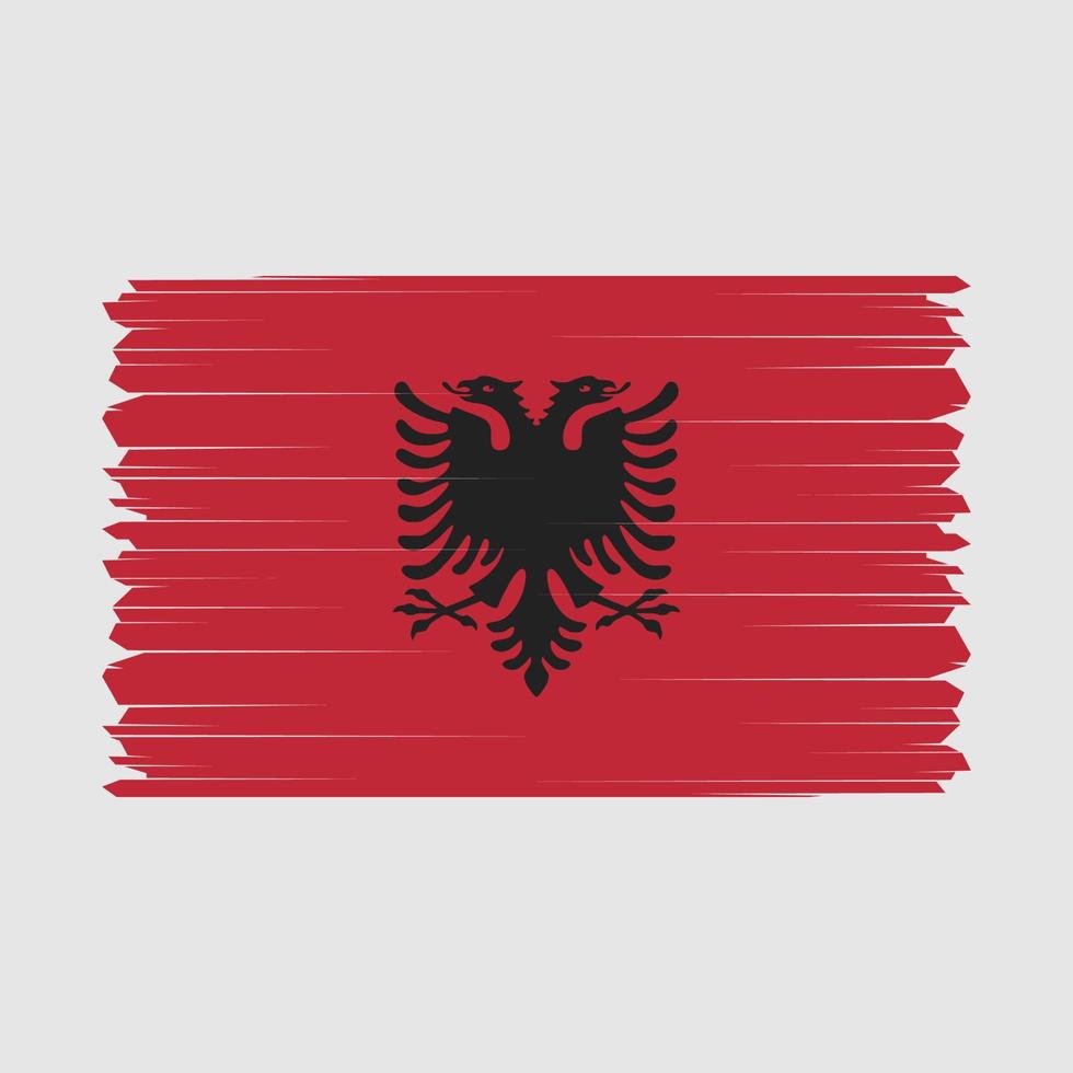 Albania bandera vector ilustración