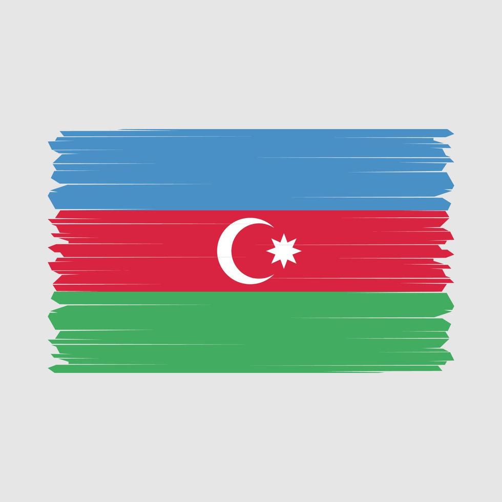 Azerbaijan Flag Vector Illustration