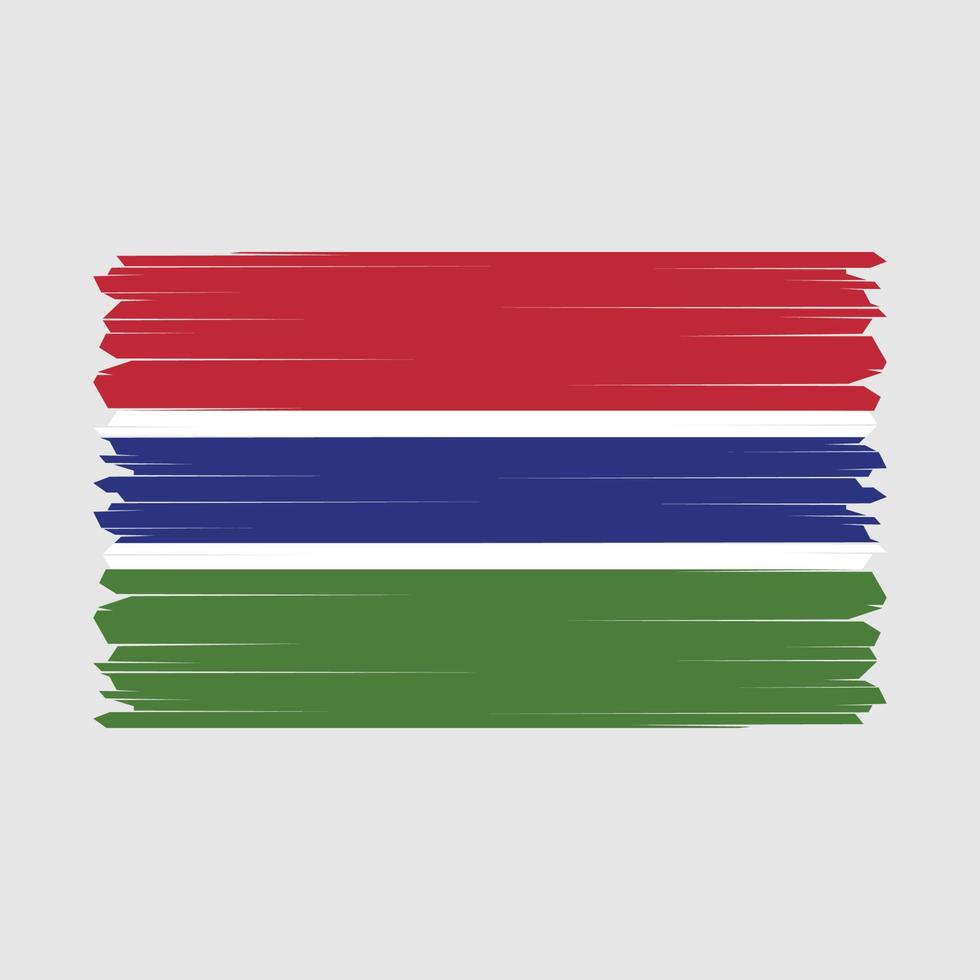 Gambia bandera vector ilustración