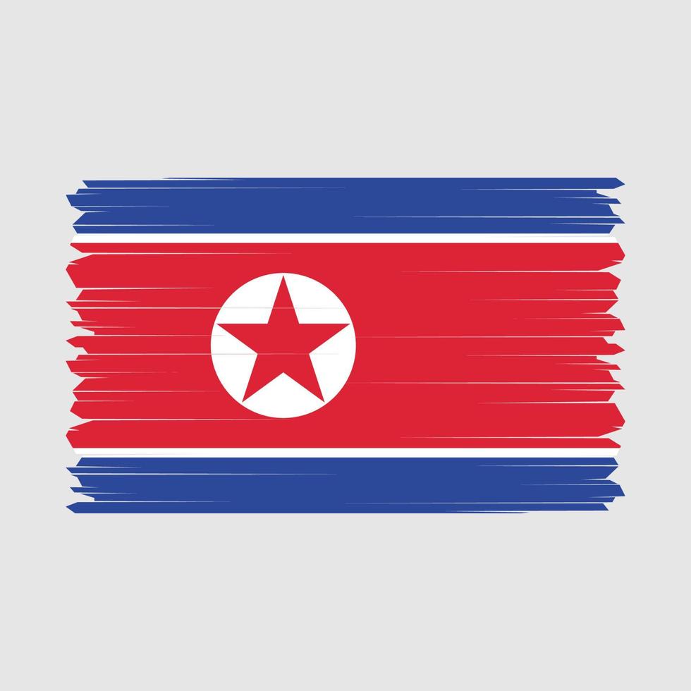 norte Corea bandera vector ilustración