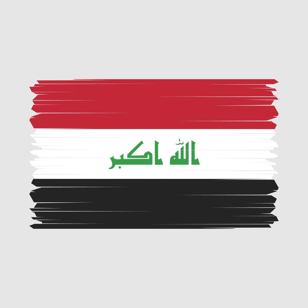 Iraq Flag Vector Illustration