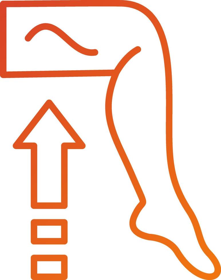 Leg Muscle Icon Style vector