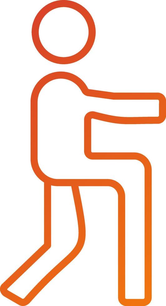 Lunges Icon Style vector