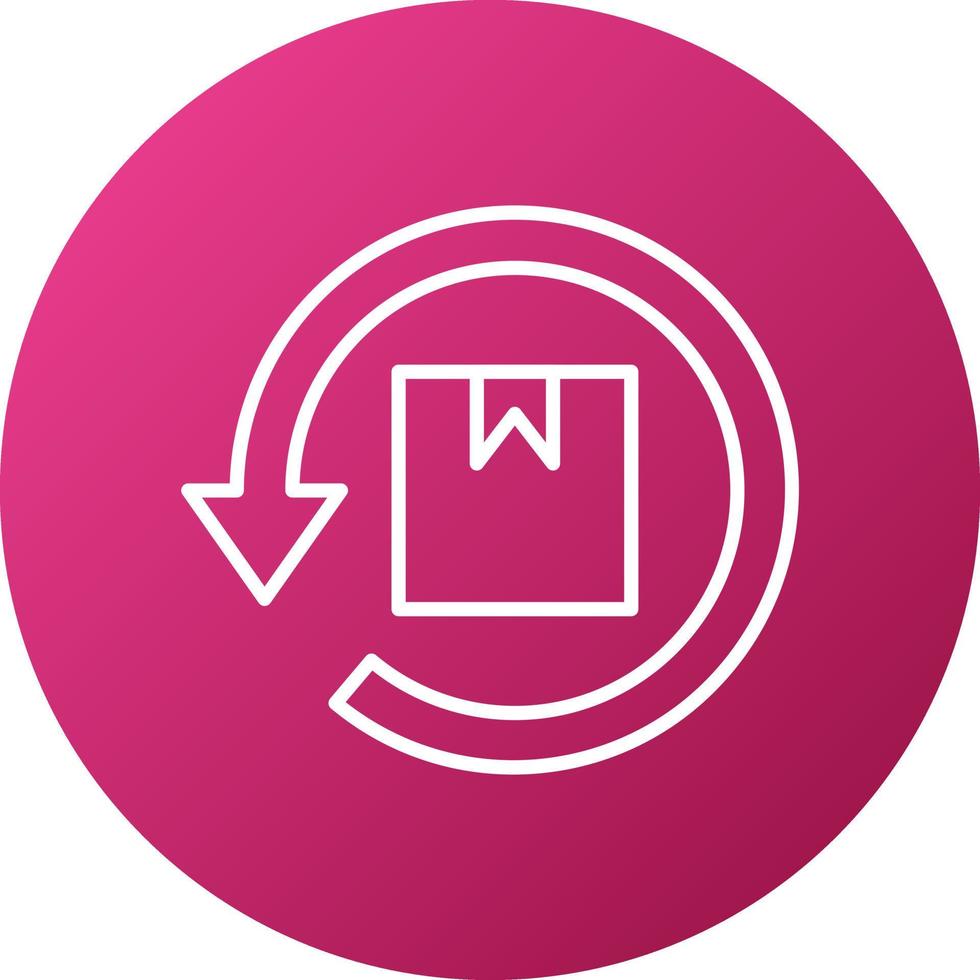 Reverse Logistics Icon Style vector